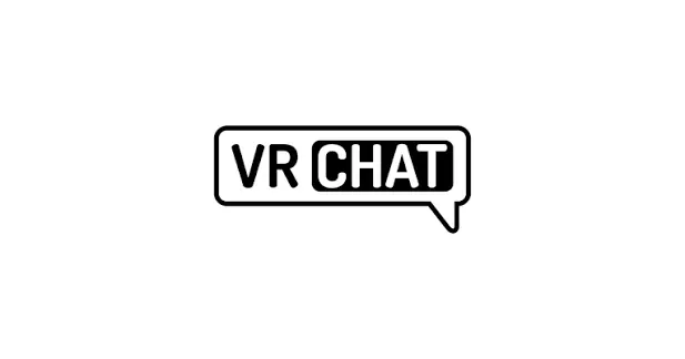 Logo of VRChat, a social VR platform.